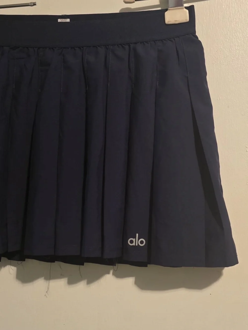 ALO Yoga Navy Pleated Skater Skort